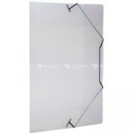 Pasta Plástica OFICIO Polibras, UND, Com Aba Elastico fina Cristal 335MM X 235MM - 160217