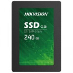 SSD Hikvision, 240GB, SATA 6GB/s 2.5", Leitura 550MB/s, Gravação 450MB/s, Preto - HS-SSD-C100/240G
