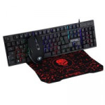 Kit Gamer Bright CB01 TMMP - Teclado + Mouse + Mousepad, LED, Preto - 0542