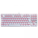 Teclado Mecânico Gamer Redragon Kumara K552W, LED, Switch Redragon MK2 Red, ABNT2, Branco - K552W-2 (RED)
