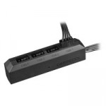 Hub Controlador de FAN Deepcool FH-04, com 4 Portas de 3 e 4 pinos, Função PWM, Preto - DP-F04PWM-HUB