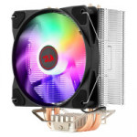 Aircooler Redragon Tyr, LED Rainbow, Intel e AMD, 120mm, Preto - CC-9104