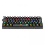 Teclado Mecânico Gamer Redragon Fizz, RAINBOW, Switch Blue, ABNT 2, Black, K617-R-B (PT-BLUE)