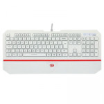 Teclado Membrana Redragon Karura 2, Apoio de Pulso, Atalhos Multimídia, ABNT2, Branco - K502W-N