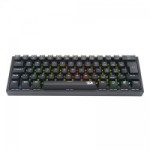 Teclado Mecânico Gamer Redragon Fizz, RGB, Switch Brown, ABNT 2, Black - K617-RGB-B (PT-BROWN)