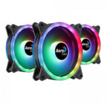 Kit FAN Gamer Aerocool Duo 12 Pro, ARGB, 3 Fans 120mm, Com Controladora - DUO 12 PRO