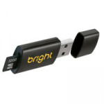 Pen Drive Bright 2 em 1, Leitor de Cartão e Cartão Micro SD, 32GB - MC228