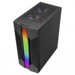 Gabinete Gamer K-Mex Bifrost VI, CG-01A9, Lateral em Vidro, Led RGB Frontal, Sem Fonte e Fan - CG01A9RH0010BOX