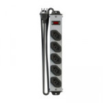 Filtro De Linha 5 Tomadas Qualitronix, Bivolt, Metalico - QFLM5