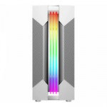 Gabinete Gamer K-Mex Bifrost White, CG-W1A9, Lateral De Vidro, Painel LED RGB, Sem FAN, Branco - CGW1A9RH0010BOX