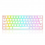 Teclado Mecânico Gamer Redragon Draconic Pro, RGB, 60%, Switch Brown. ABNT, Bluetooth, Branco - K530W-RGB-PRO (PT-BROWN)