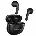 Fone de Ouvido C3Tech Sportybuds, Bluetooth 5.1, Preto - EP-TWS-30BK