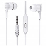 Fone de Ouvido X-Cell Intra Auricular, Com Microfone, Branco - XC-F-17