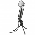 Microfone de Mesa Trust Madell, P2, 2200 Ohm, 3,5mm, Preto - 21672