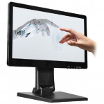 Monitor Touch Screen 15.6" LCD K-Mex LP-16S1, VGA/HDMI, VESA, Preto - LP16S1XP001CB0X