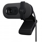 Webcam Logitech Brio 100 Full HD, 1080p, 30 FPS, USB-C, Microfone Integrado, Grafite - 960-001586