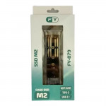 Case Externo Para SSD M.2 NVMe, USB 3.1, Tipo C Para USB, Transparente - CASE003 FY-879