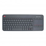 Teclado Sem Fio C3Tech, Com Touchpad Integrado, ABNT2, Conexão USB, Preto - K-WT200BK
