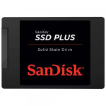 SSD Sandisk Plus, 2TB, SATA 2.5", Leitura 545MB/s, Gravação 450MB/s, Preto - SDSSDA-2T00-G26