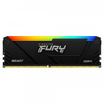 Memória Kingston Fury Beast, RGB, 32GB, 3200MHz, DDR4, CL16, Preto - KF432C16BB2A/32