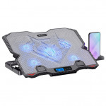 Base Para Notebook C3Tech 15.6" Com Cooler, LED, Com Apoio Para Celular, Preto - NBC-90SI