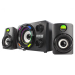 Subwoofer Gamer K-Mex Stereo SS8012, 11W RMS, Canais 2.1, LED de 7 Cores, Preto - SS8012U0001C81X