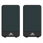 Caixa de Som Gamer Redragon Mouthpiece, Stereo 2.0, USB, 3.5mm, Bluetooth/SD, Preto - GS813