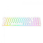Teclado Gamer Mecânico Redragon Ashe Pro RGB, Switch Blue, ABNT2, Branco - K626-KB-W (PT-BLUE)
