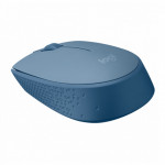 Mouse Sem Fio Logitech M170, USB, Azul - 910-006863