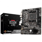 Placa Mãe MSI B550M-A PRO, Chipset B550, AMD AM4, M.2, mATX, DDR4, DVI HDMI