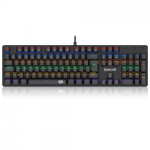Teclado Mecânico Gamer Redragon Valheim Rainbow, Switch Brown, USB, ABNT2, Full-Size, Preto - K608-R (PT-BROWN)