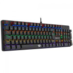 Teclado Mecânico Gamer Redragon Valheim Rainbow, Switch Brown, USB, ABNT2, Full-Size, Preto - K608-R (PT-BROWN)