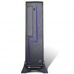 Gabinete Slim C3Tech, Com Fonte 200W, LED Azul, Preto - DT-120BK