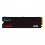 SSD SanDisk Plus NVMe, 500GB, M.2 2280, PCle, Gen3, Leitura: 2400MB/s e Gravação: 2400MB/s, Preto - SDSSDA3N-500G-G26