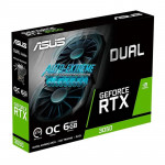 Placa de Vídeo RTX 3050 ASUS 6G Dual OC NVIDIA GeForce, 6GB GDDR6, DLSS, Ray Tracing, G-Sync - 90YV0K60-M0NA00