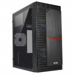 Gabinete Gamer Vinik Plate, Lateral Acrilico, Com 2 Fans, Preto - GGPACBK