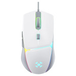 Mouse Gamer Fortrek Crusader, RGB, USB, 12800DPI, 5 Botões, Branco - 83910