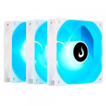 Kit Cooler FAN Rise Mode RGB Frost, 3 Unidades, 120mm, RGB, Branco - RM-CF-02-RGB