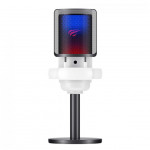 Microfone Gamer Havit Gamenote, RGB, USB, Branco - GK50W - WH