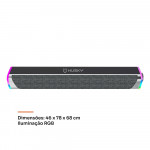 Caixa de Som Soundbar Gamer Husky Snow, 4W, Iluminação RGB, USB, P2, Preto - HSB110PT