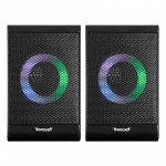 Caixa De Som TGT Eryx V2, RGB, 2X3W RMS, Preto - TGT-ERX-RGB01