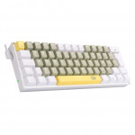 Teclado Mecânico Gamer Redragon Lakshmi, RAINBOW, Switch Brown, ABNT 2, Branco - K606-YL GY WT (PT-BROWN)