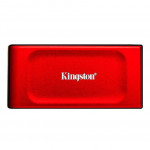 SSD Externo Portátil Kingston XS1000R, 2TB, USB 3.2, Leitura: 1050MB/s e Gravação: 1000MB/s, Vermelho - SXS1000R/2000G