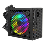 Fonte New Hero Tesla, RGB, 650w, 80 Plus Bronze, Pfc Ativo, Preto - NH-TPS650W