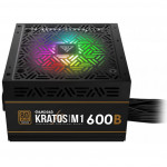 Fonte Gamdias Kratos M1 600W RGB, 80 Plus Bronze, PFC Ativo, Preto - KRATOS M1-600B (L.A)