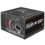 Fonte Gamdias Cyclops M1-550B, 550W, 80 Plus Bronze, Cybenetics, Teclab, PFC Ativo, Cabos Flat, Preto - CYCLOPS M1-550B