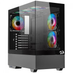 Gabinete Gamer Redragon Reflect Pro, Mid Tower, Vidro Temperado, E-ATX, Sem Fonte, Sem Fans, Preto - CA-607B
