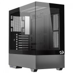 Gabinete Gamer Redragon Reflect Pro, Mid Tower, Vidro Temperado, E-ATX, Sem Fonte, Sem Fans, Preto - CA-607B