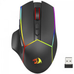 Mouse Gamer Redragon Axe Pro, RGB, Wireless, Bluetooth, 8000 DPI, 8 Botões, Sensor PAW3104, Preto - M814RGB-PRO