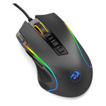 Mouse Gamer Redragon Predator RGB, 8000 DPI, 9 Botões, Preto - M612-RGB